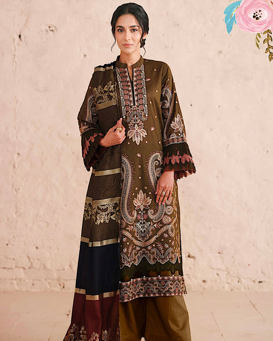 Johra Majestic | Embroidered Lawn | Design 76