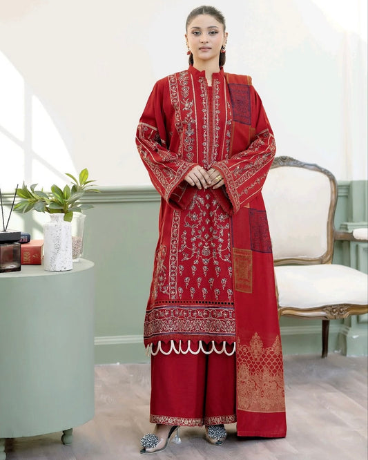 Johra Yagoona | Emb Marina with Wool Shawl | Design 677
