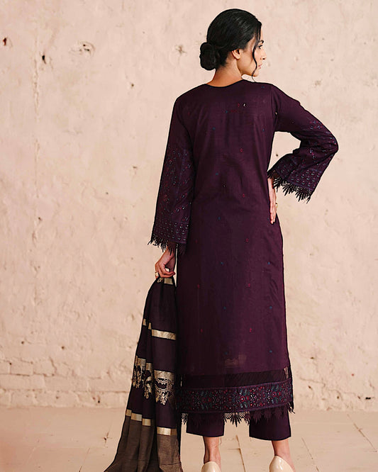 Johra Majestic | Embroidered Lawn | Design 77