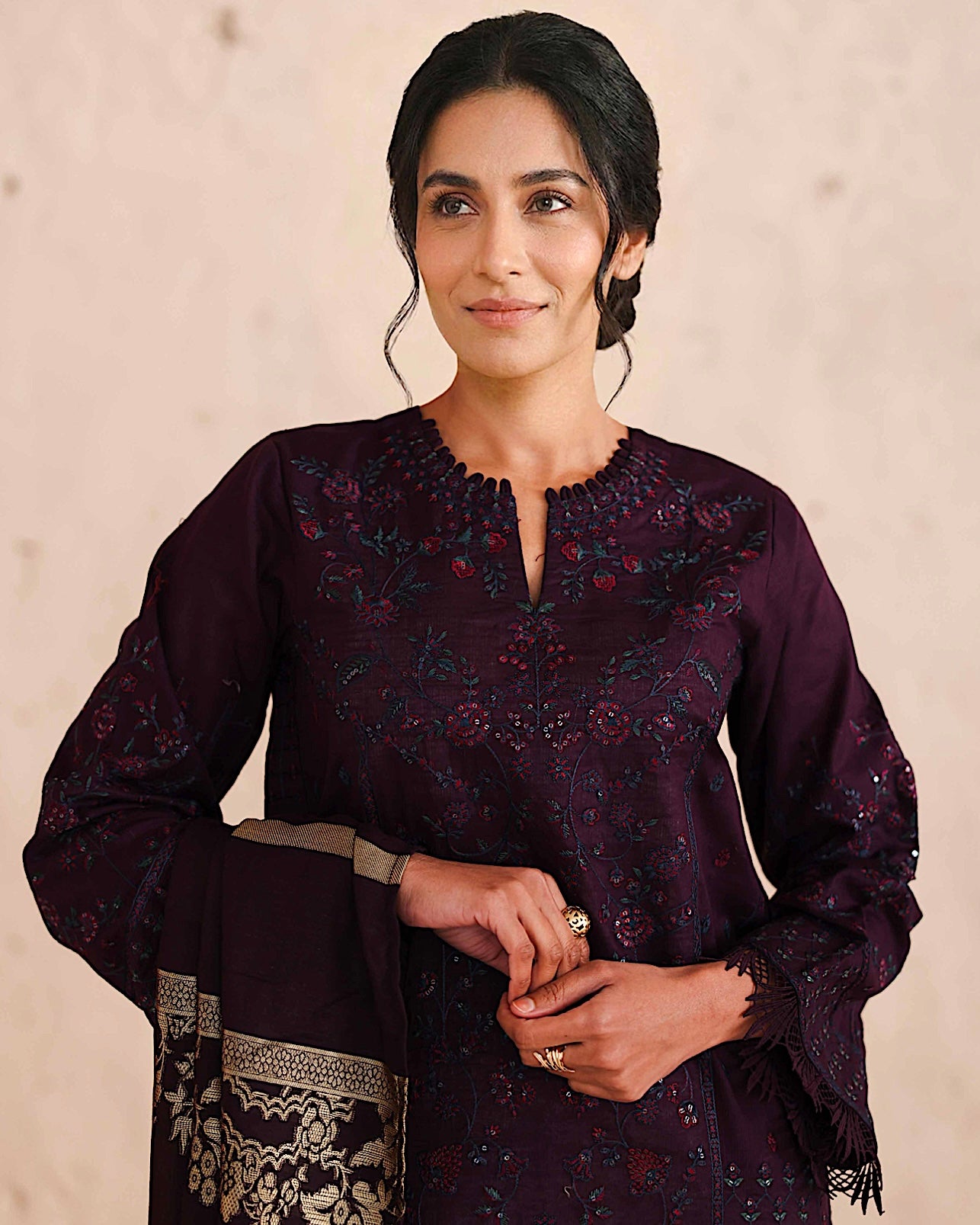 Johra Majestic | Embroidered Lawn | Design 77