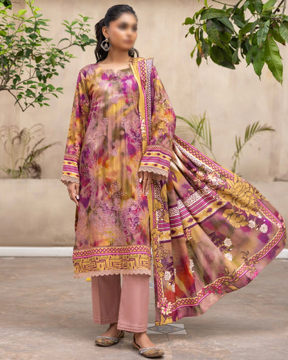 Fantak Sahil | Embroidered Printed Staple | Design 7