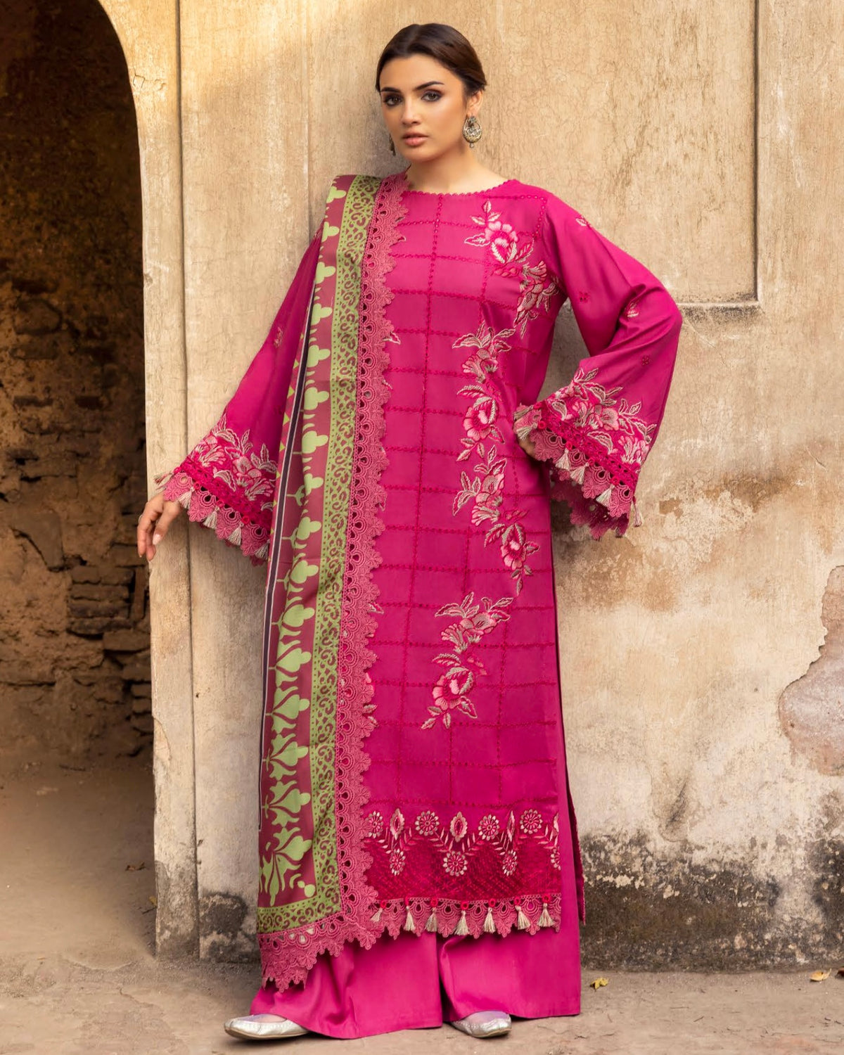GullJee Shah Bano | Embroidered Linen | Design 7