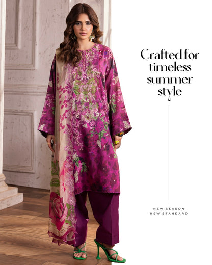GullJee Rang Pasand | Embroidered Printed Lawn | Design 7