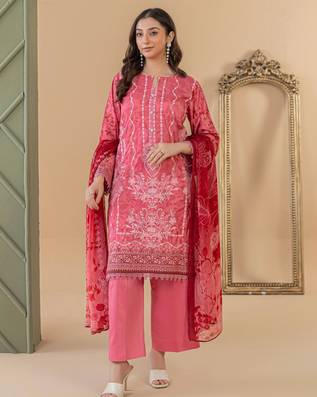 Palwasha Dastak | Embroidered Printed Viscose | Design 7