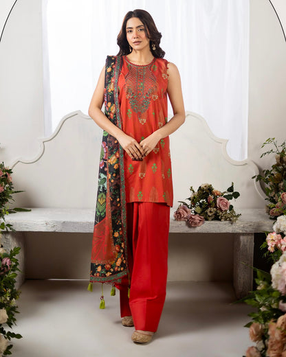 GullJee Haneen | Embroidered Lawn | Design 7