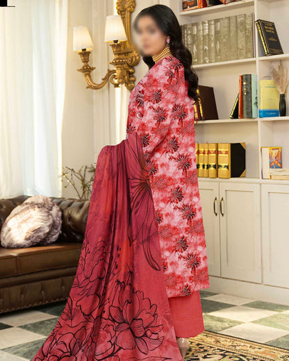 Fantak Batik | Embroidered Printed Karandi | Design 7