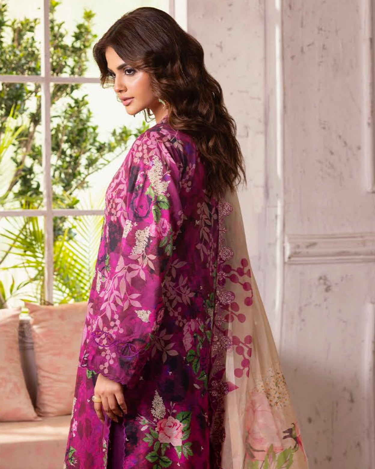 GullJee Rang Pasand | Embroidered Printed Lawn | Design 7