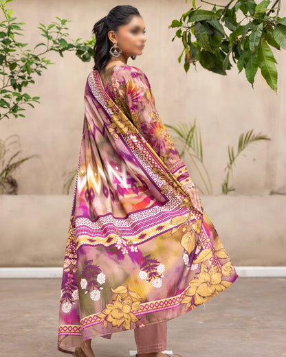 Fantak Sahil | Embroidered Printed Staple | Design 7