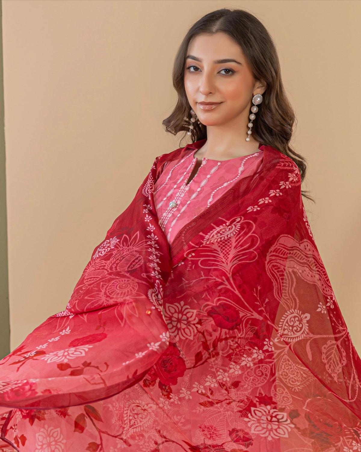 Palwasha Dastak | Embroidered Printed Viscose | Design 7