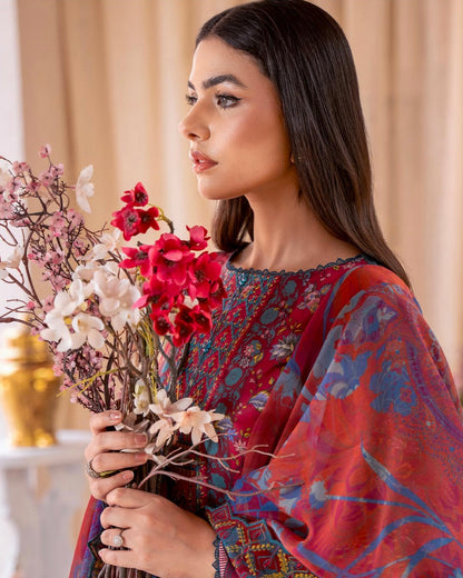 Rang Pasand by GullJee | Design 7 | Embroidered Lawn 3pc
