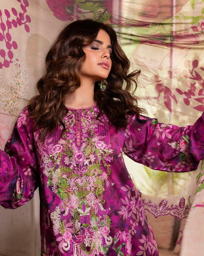 GullJee Rang Pasand | Embroidered Printed Lawn | Design 7