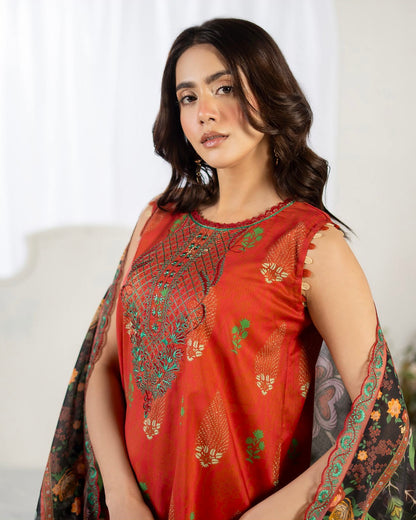 GullJee Haneen | Embroidered Lawn | Design 7