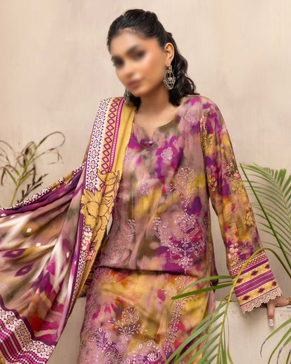 Fantak Sahil | Embroidered Printed Staple | Design 7