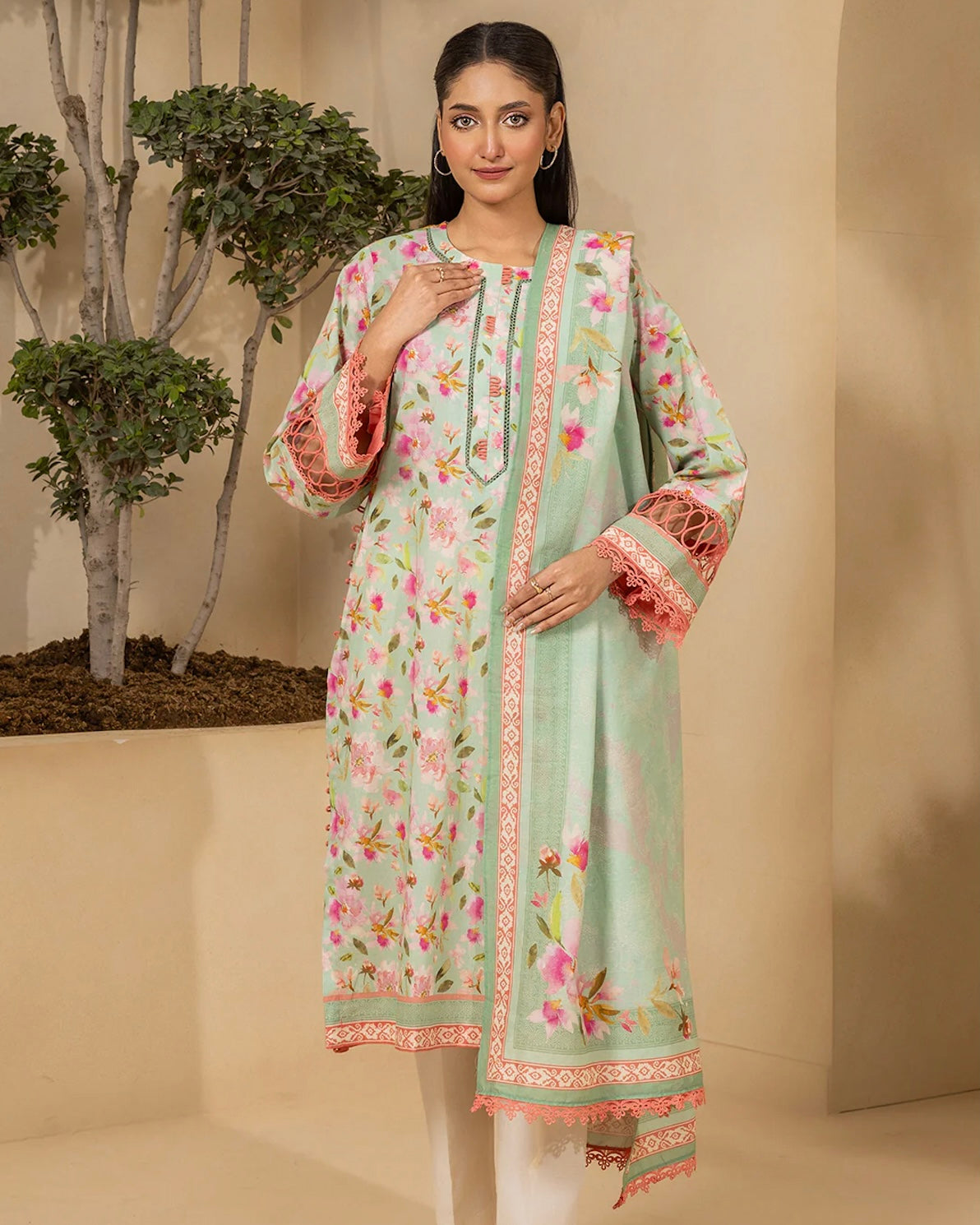 Zellbury | Printed Lawn 2pc | Design 802