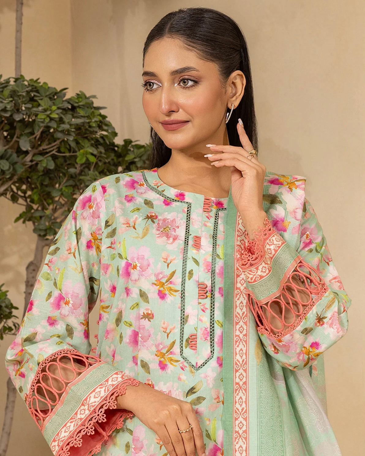 Zellbury | Printed Lawn 2pc | Design 802