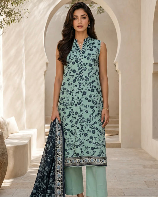 Zellbury | Printed Lawn 3pc | Design 8048