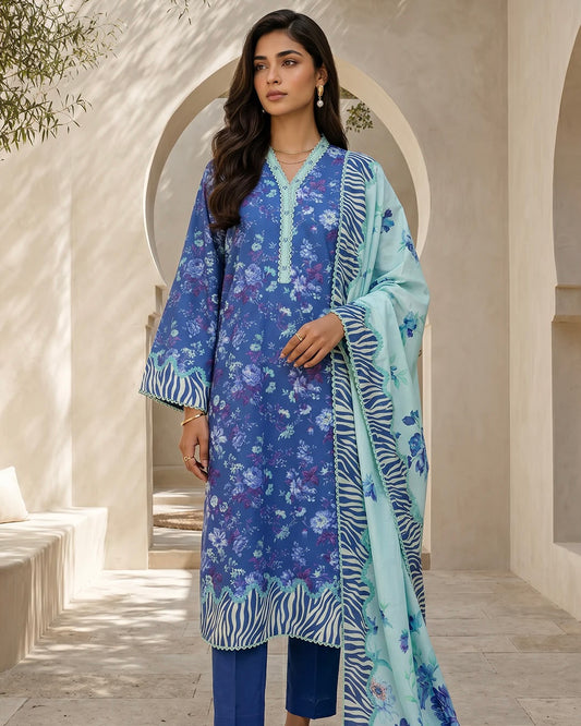 Zellbury | Printed Lawn 3pc | Design 8051