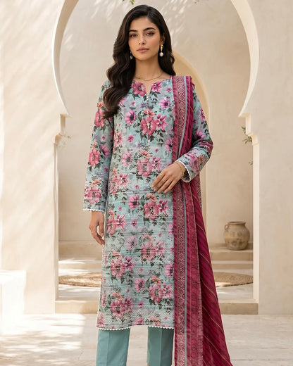 Zellbury | Printed Lawn 3pc | Design 8055