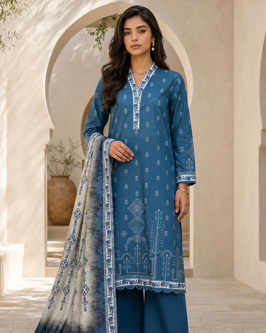 Zellbury | Printed Lawn 3pc | Design 8056