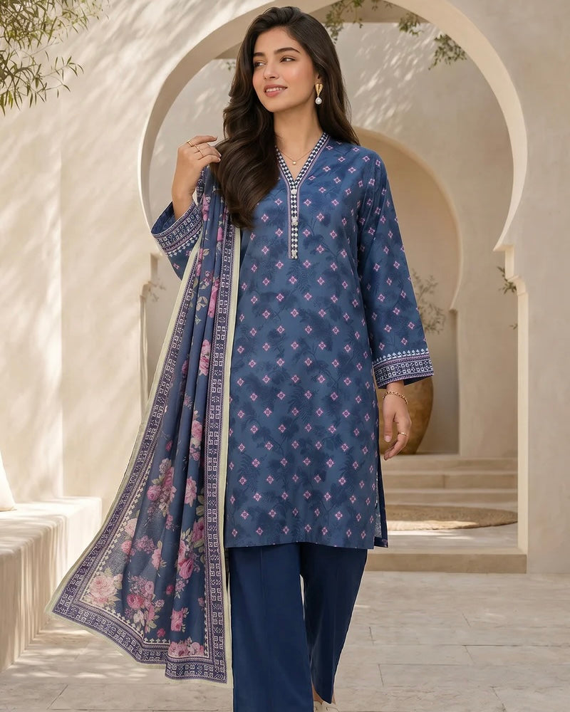 Zellbury | Printed Lawn 3pc | Design 8060