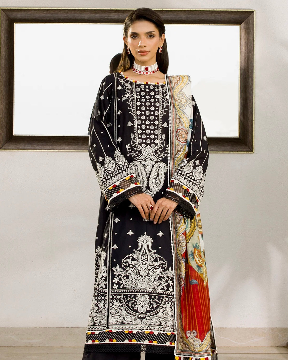 Zellbury Chikankari | Premium Cotton | Design 80