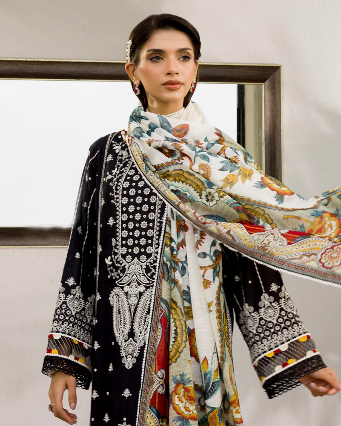 Zellbury Chikankari | Premium Cotton | Design 80