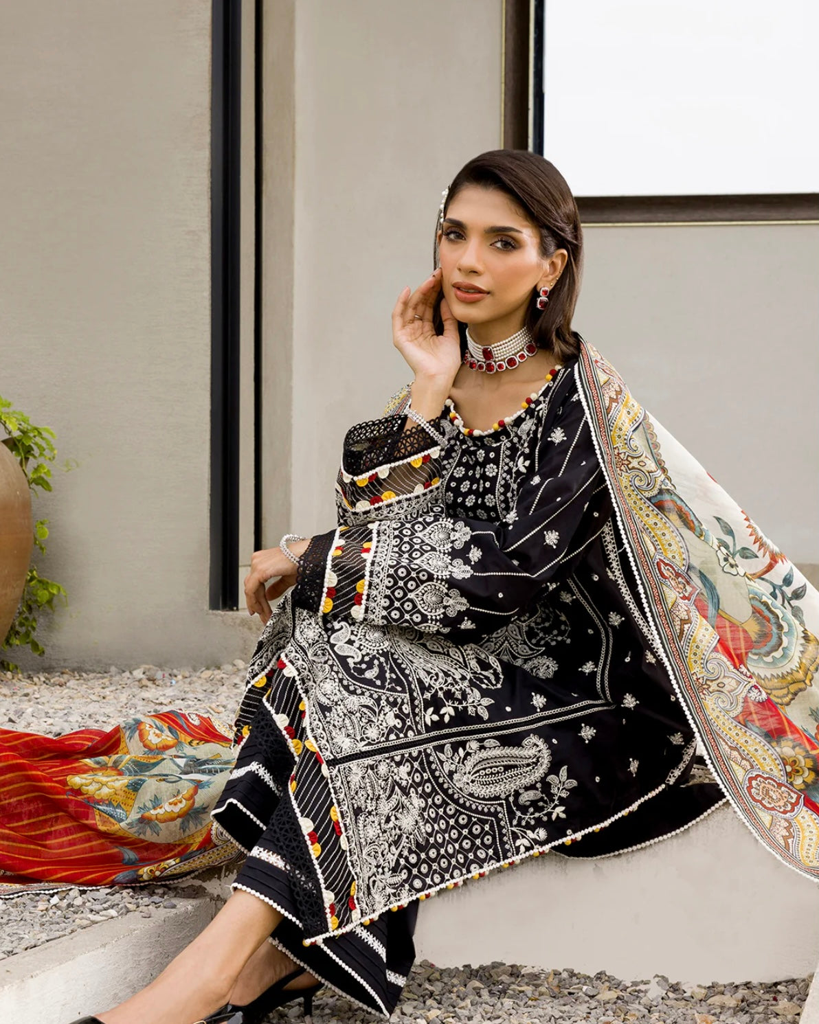 Zellbury Chikankari | Premium Cotton | Design 80