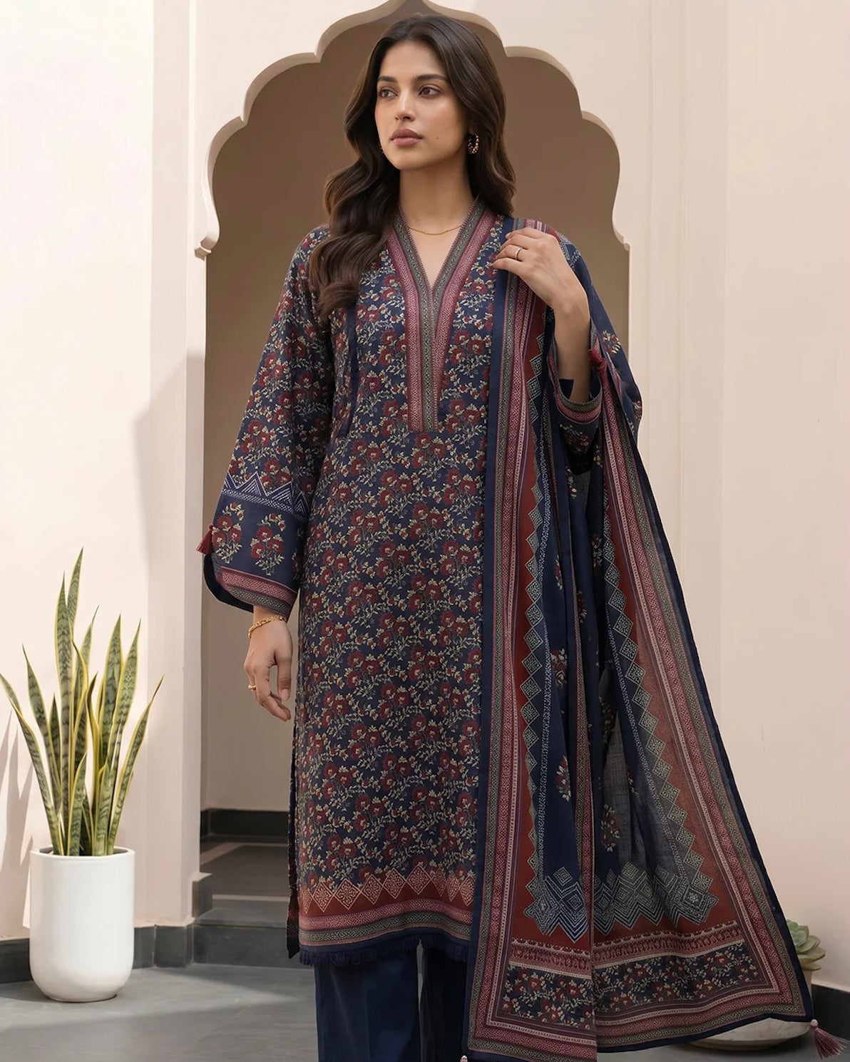Zellbury | Printed Lawn 3pc | Design 8101