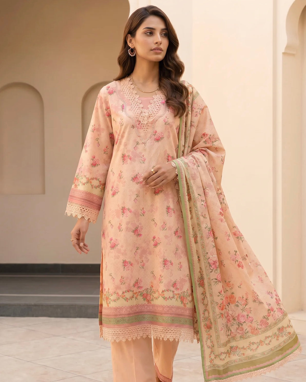 Zellbury | Printed Lawn 3pc | Design 8103