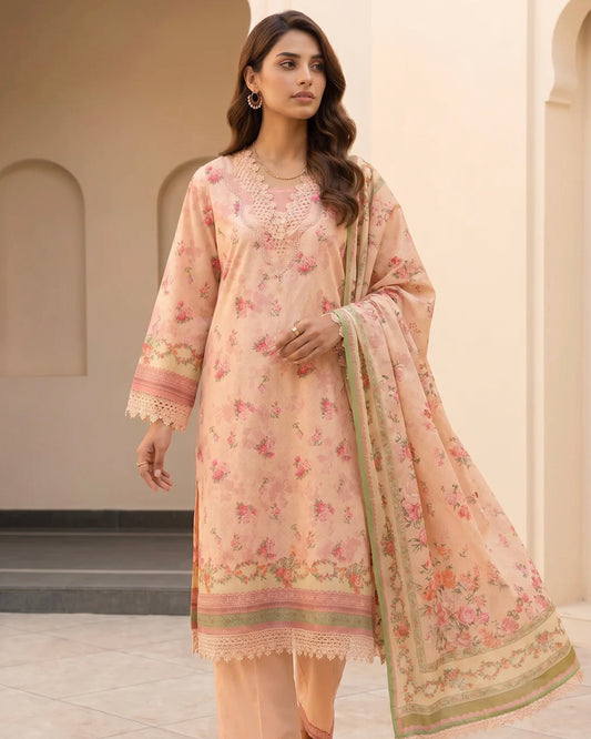 Zellbury | Printed Lawn 3pc | Design 8103