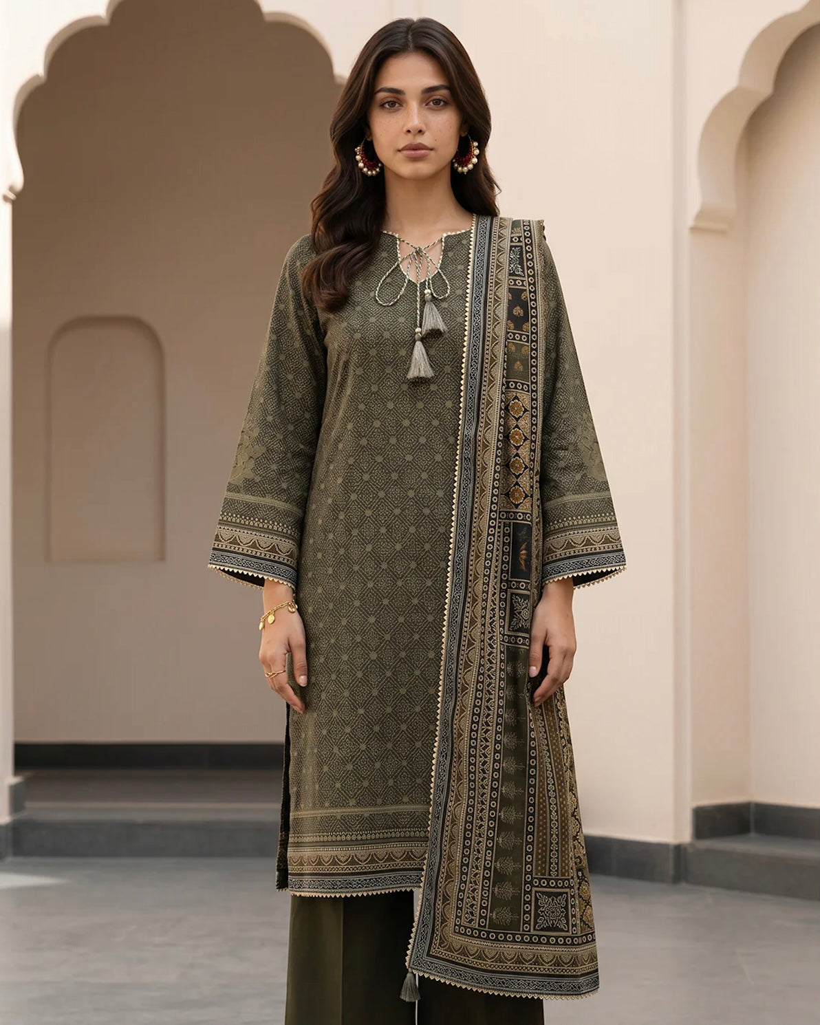 Zellbury | Printed Lawn 3pc | Design 8104