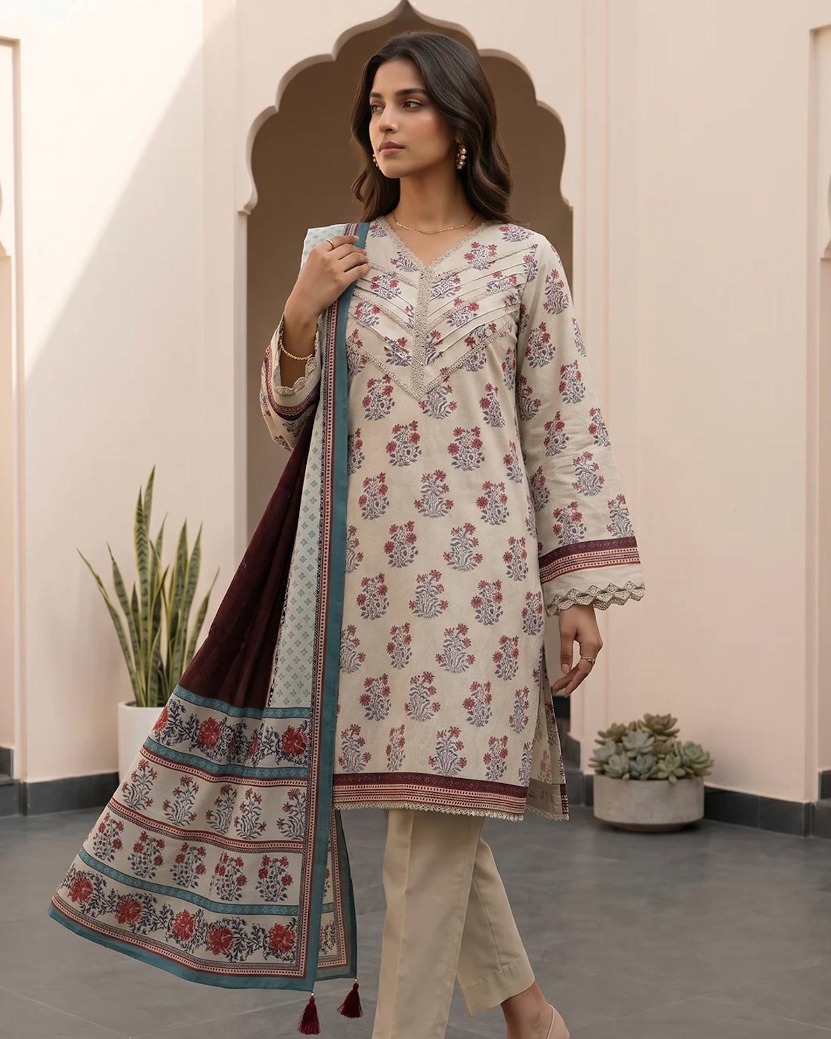 Zellbury | Printed Lawn 3pc | Design 8108