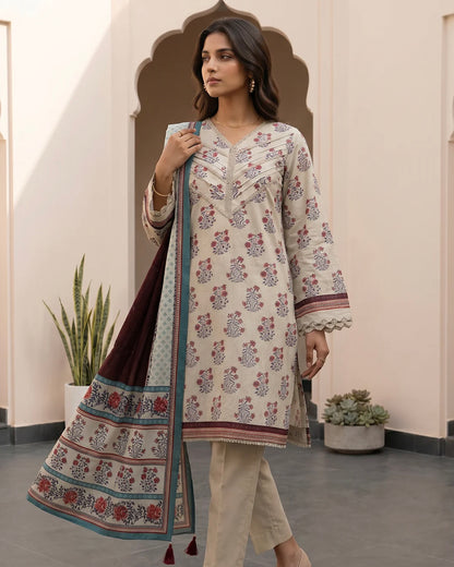 Zellbury | Printed Lawn 3pc | Design 8108
