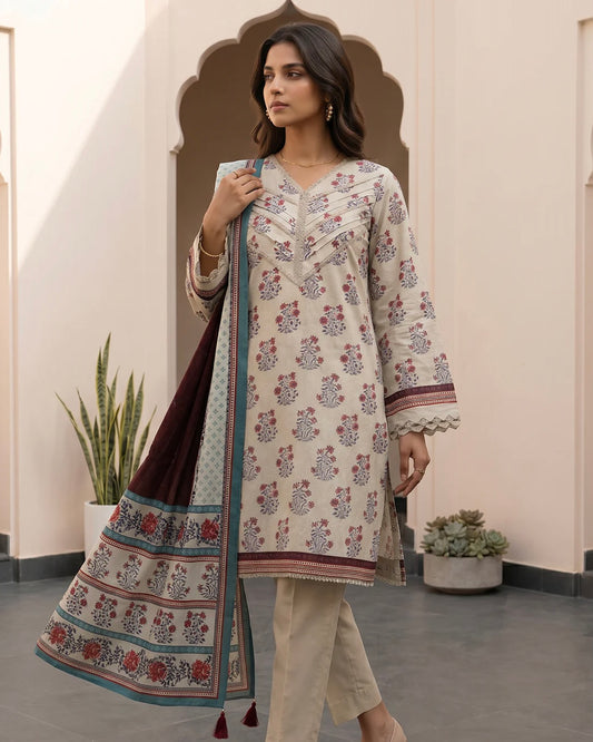 Zellbury | Printed Lawn 3pc | Design 8108