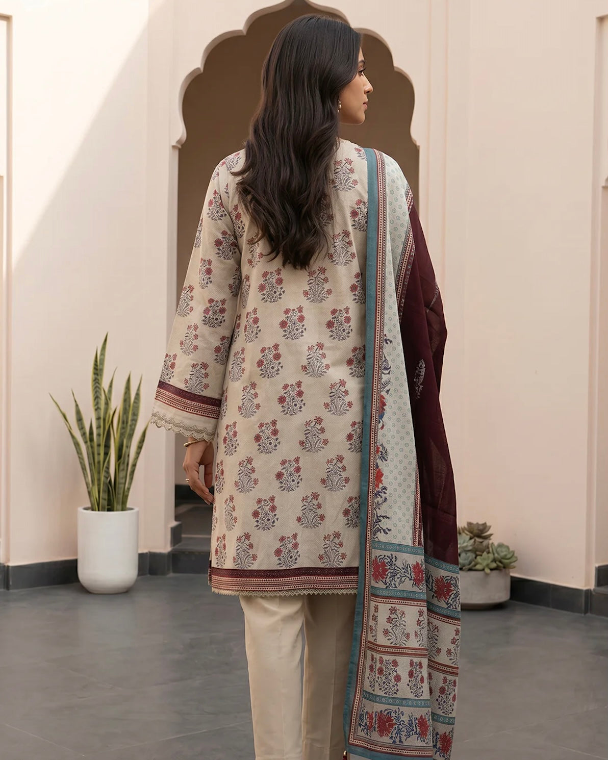Zellbury | Printed Lawn 3pc | Design 8108
