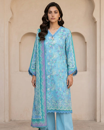 Zellbury | Printed Lawn 3pc | Design 8113