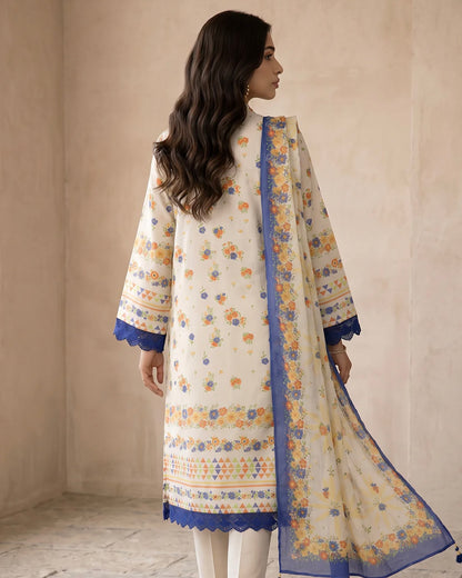 Zellbury | Printed Lawn 3pc | Design 8114