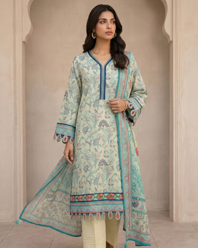 Zellbury | Printed Lawn 3pc | Design 8115