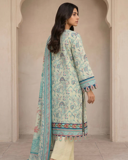Zellbury | Printed Lawn 3pc | Design 8115