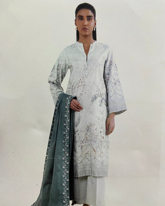 Sapphire | Embroidered Light Khaddar 2pc | Design 813