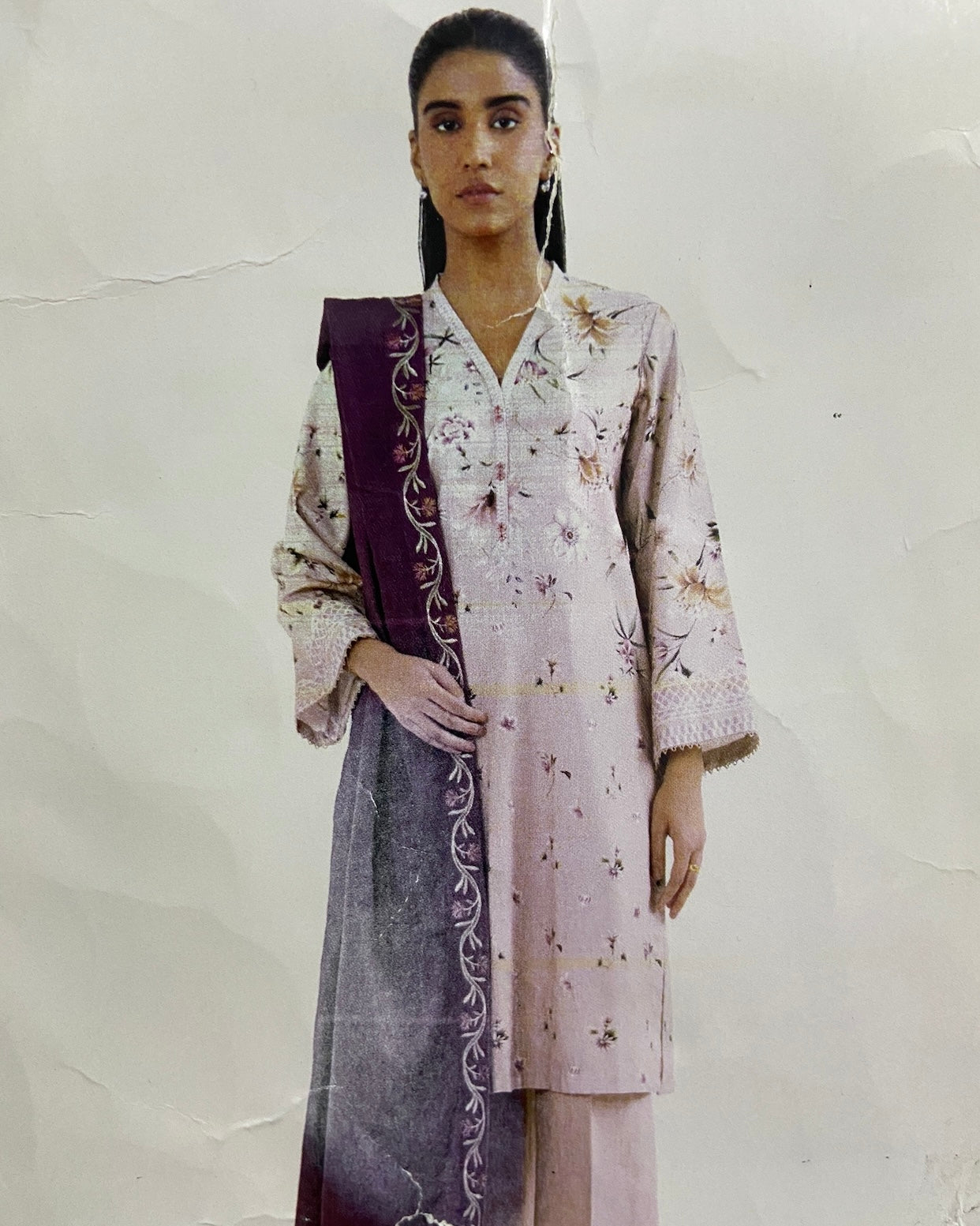 Sapphire | Embroidered Light Khaddar 2pc | Design 814