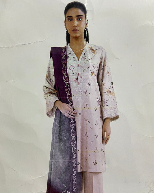 Sapphire | Embroidered Light Khaddar 2pc | Design 814