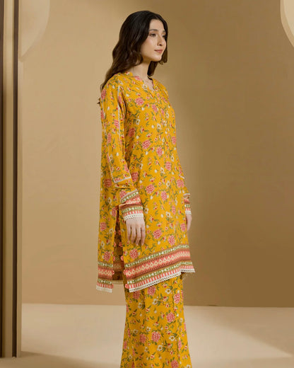 Zellbury | Printed Linen 2pc | Design 85