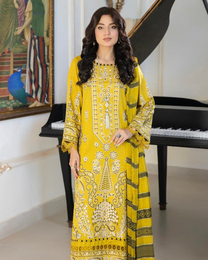 Johra Shab o Roz | Embroidered Lawn | Design 865