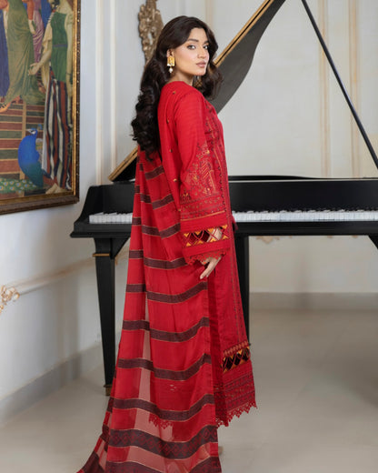 Johra Shab o Roz | Embroidered Lawn | Design 869