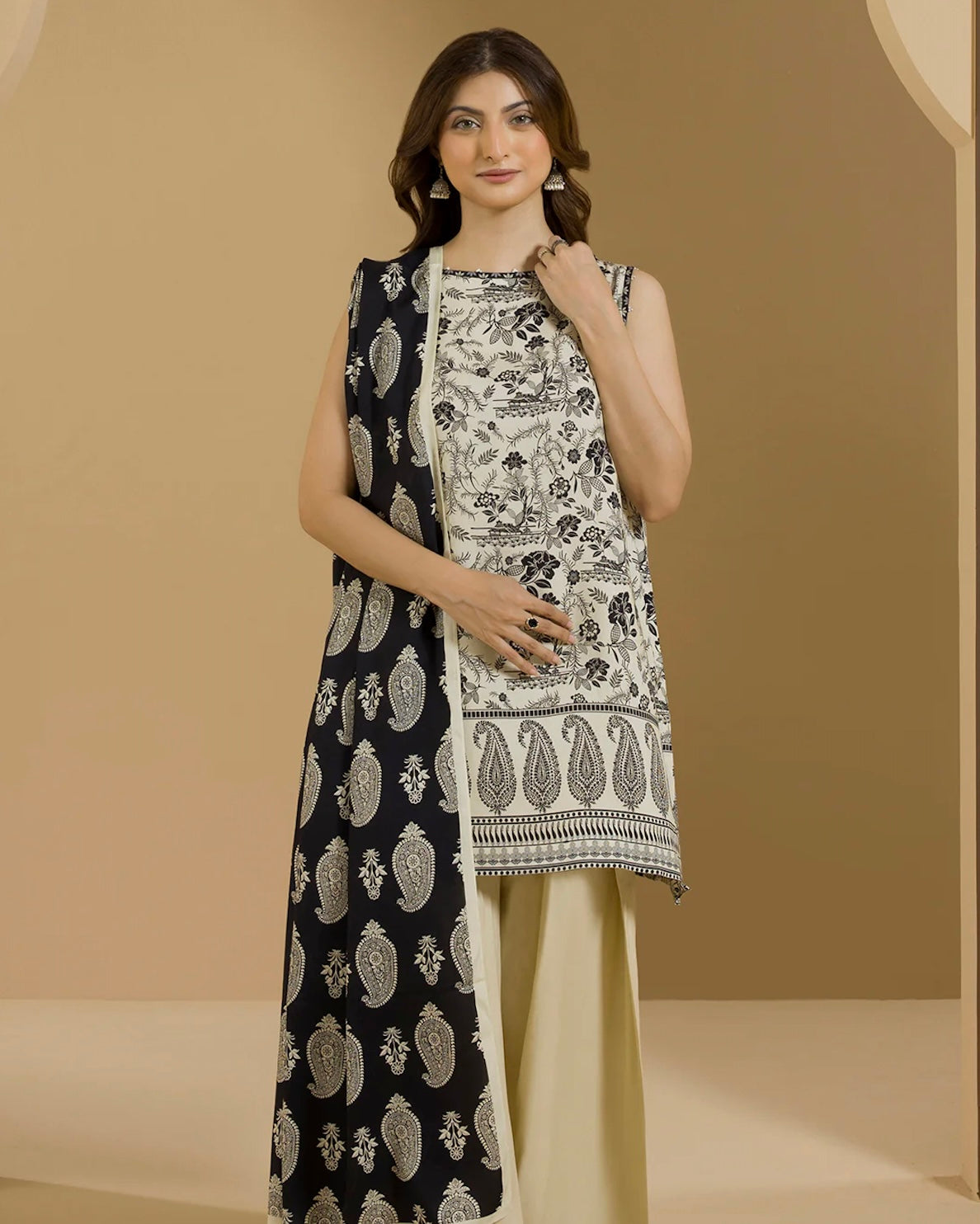 Zellbury | Printed Linen 2pc | Design 86