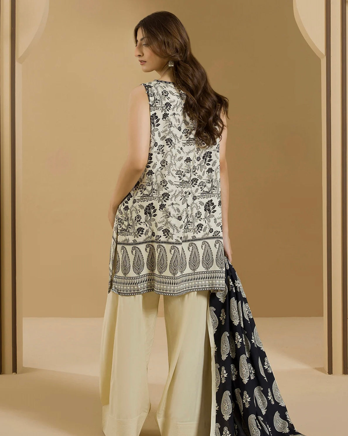 Zellbury | Printed Linen 2pc | Design 86