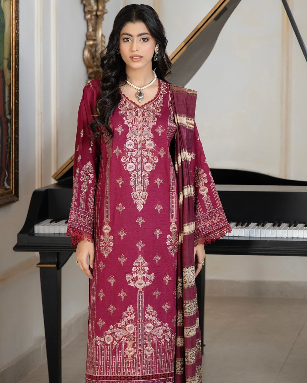 Johra Shab o Roz | Embroidered Lawn | Design 871