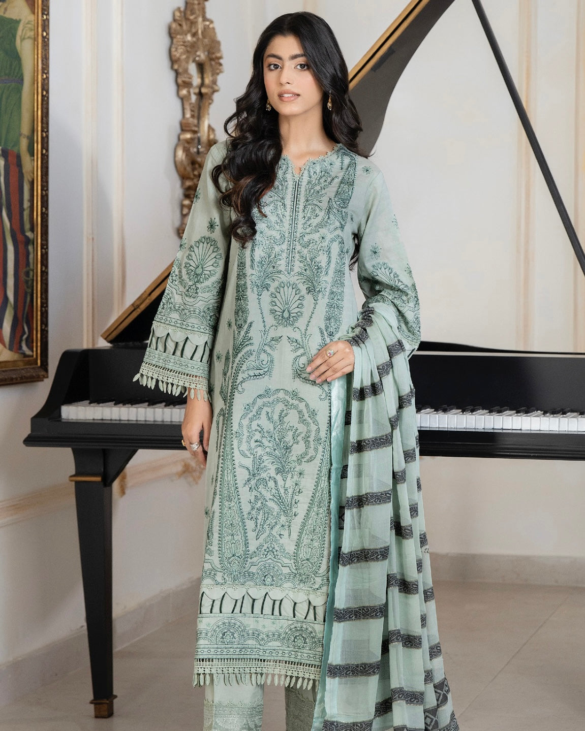 Johra Shab o Roz | Embroidered Lawn | Design 874