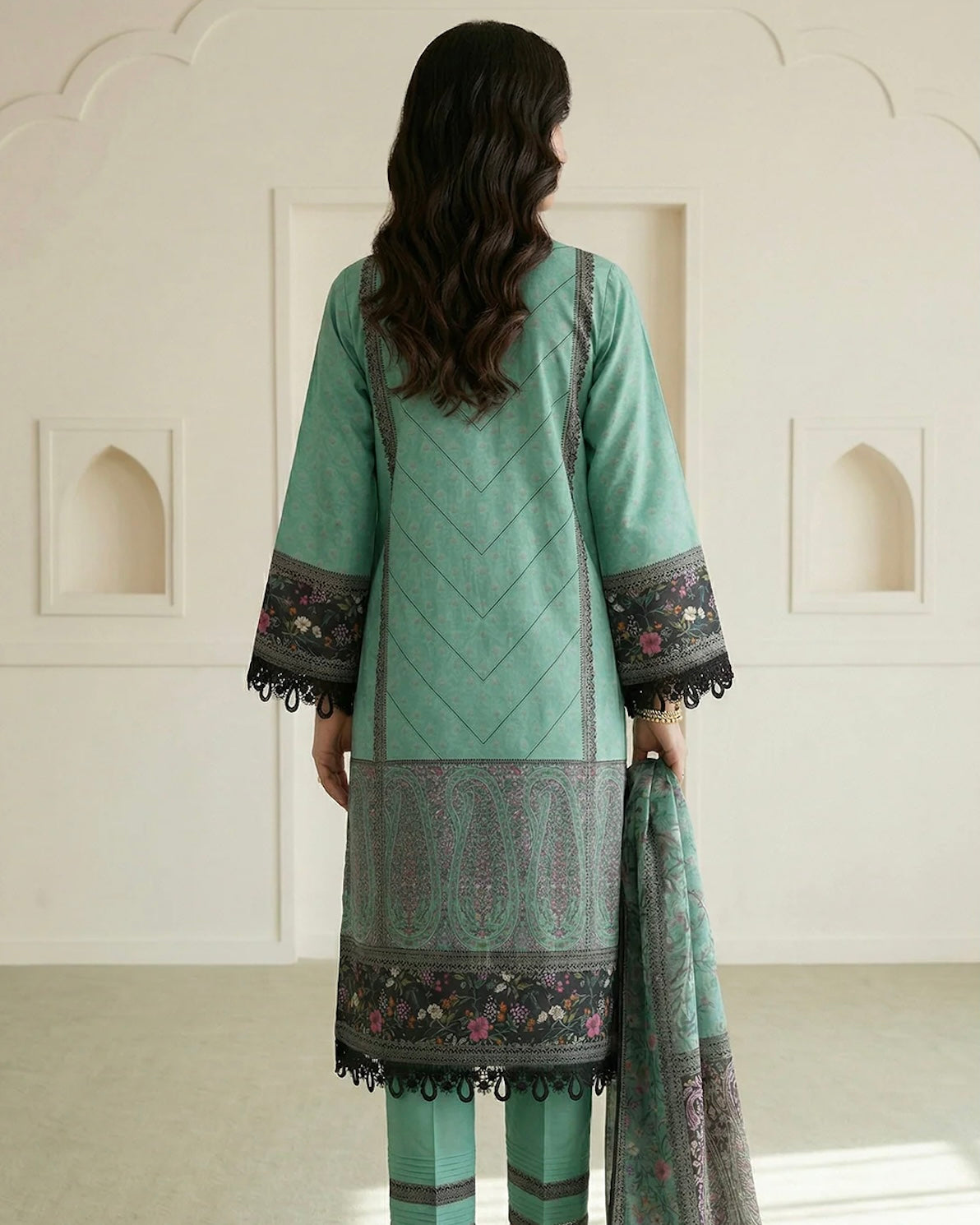 Zellbury | Printed Lawn 3pc | Design 877